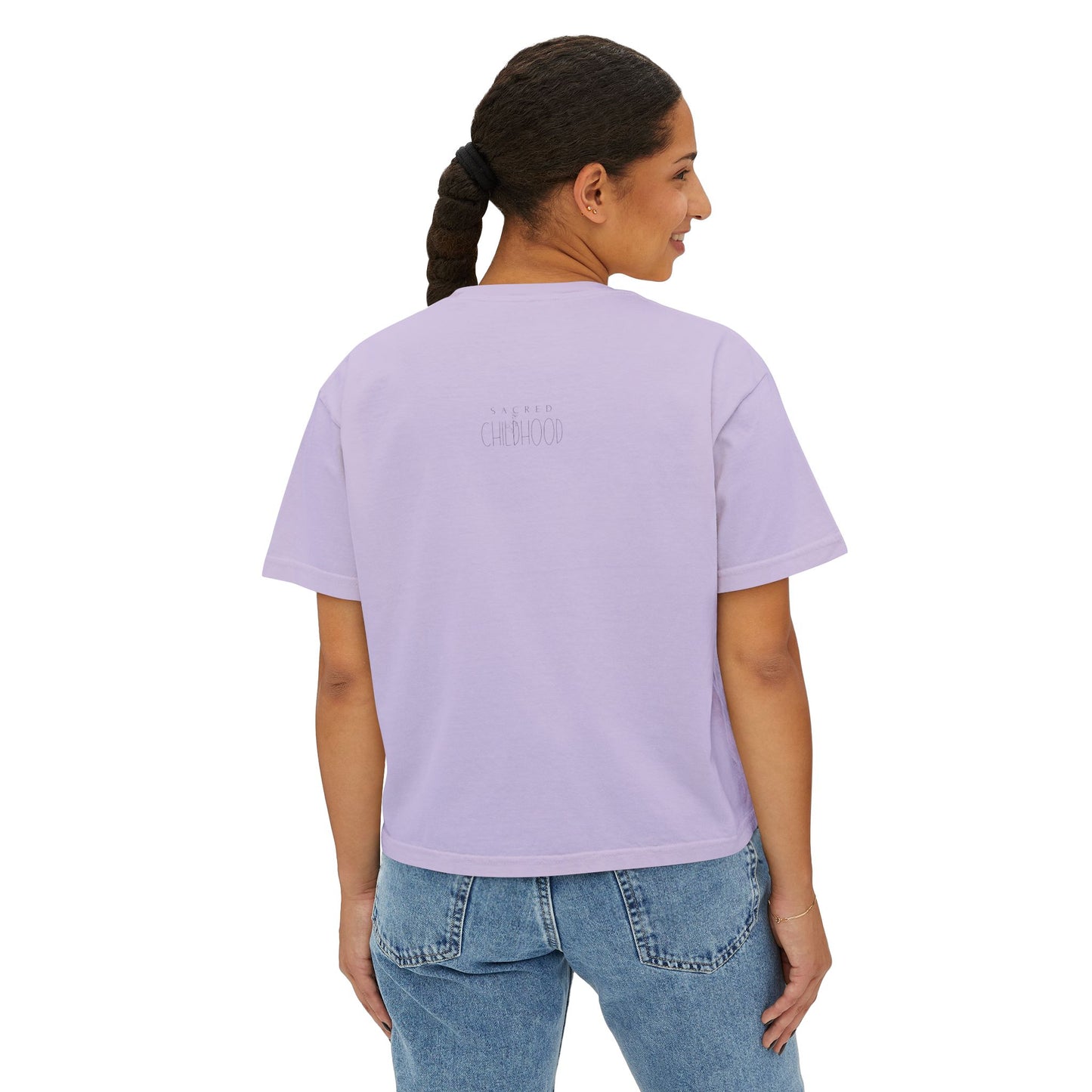 Women's Boxy Tee - GO PLAY OUTSIDE, Casual Summer Tee, Outdoor Adventure Shirt, Gift for Nature Lovers, Soft Cotton Top