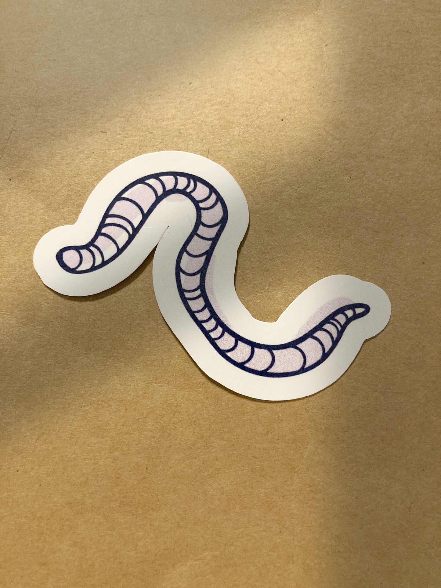 Water Bottle Sticker - Worm