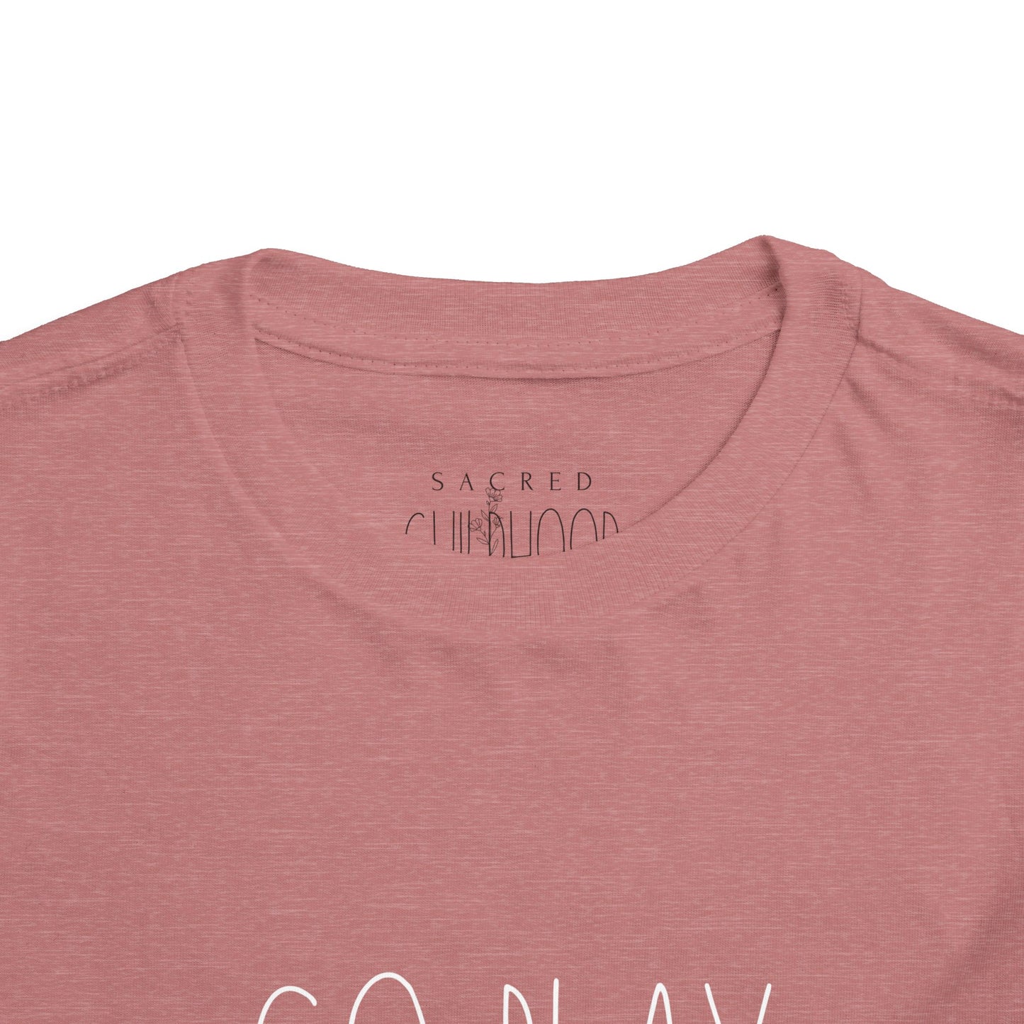 Toddler Short Sleeve Tee - "Sacred Childhood" Inspirational Tee for Little Dreamers, Kids Gift, Birthday, Playtime, Everyday Wear
