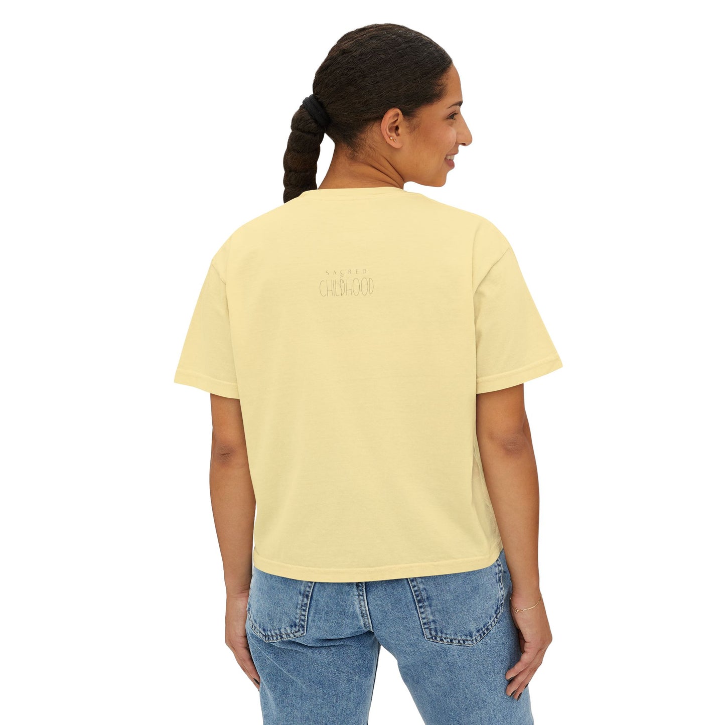 Women's Boxy Tee - GO PLAY OUTSIDE, Casual Summer Tee, Outdoor Adventure Shirt, Gift for Nature Lovers, Soft Cotton Top