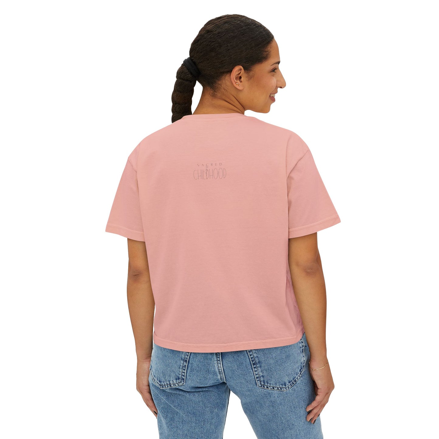 Women's Boxy Tee - GO PLAY OUTSIDE, Casual Summer Tee, Outdoor Adventure Shirt, Gift for Nature Lovers, Soft Cotton Top