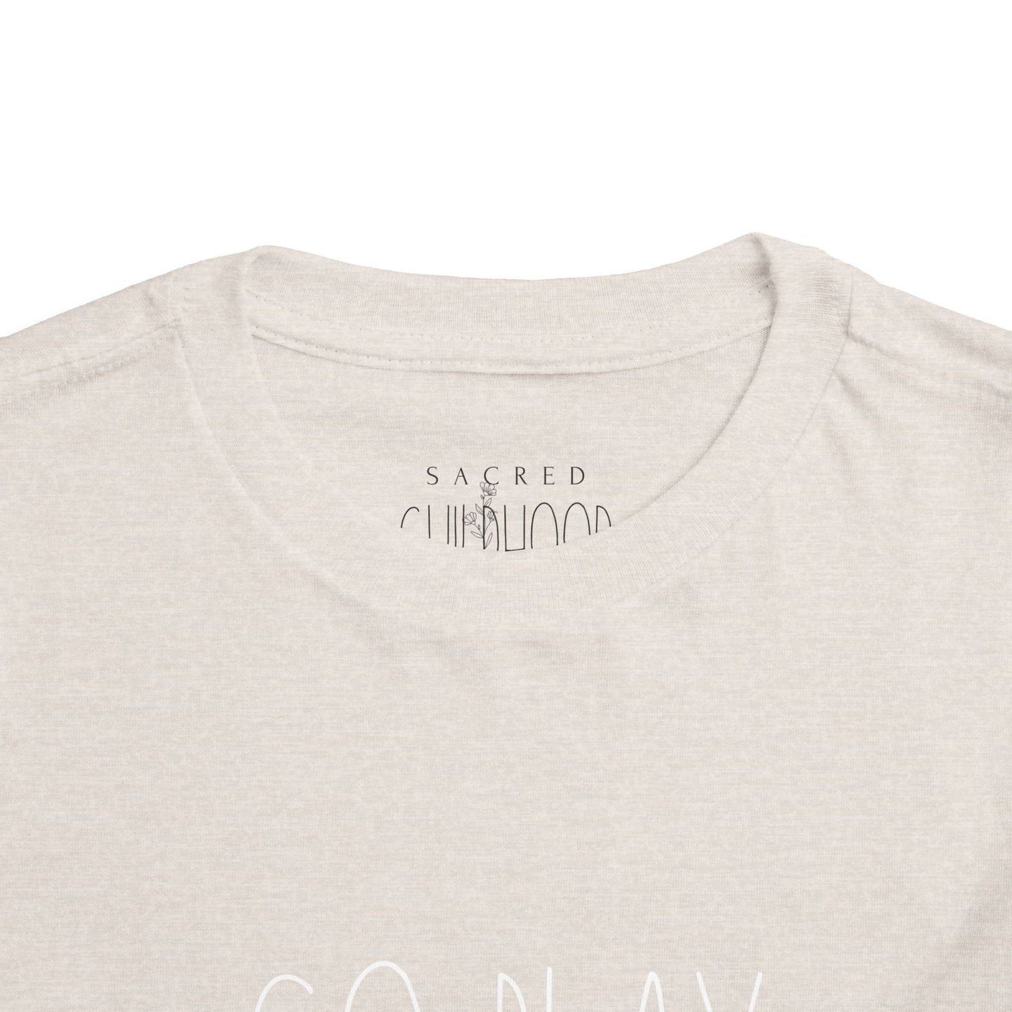 Toddler Short Sleeve Tee - "Sacred Childhood" Inspirational Tee for Little Dreamers, Kids Gift, Birthday, Playtime, Everyday Wear
