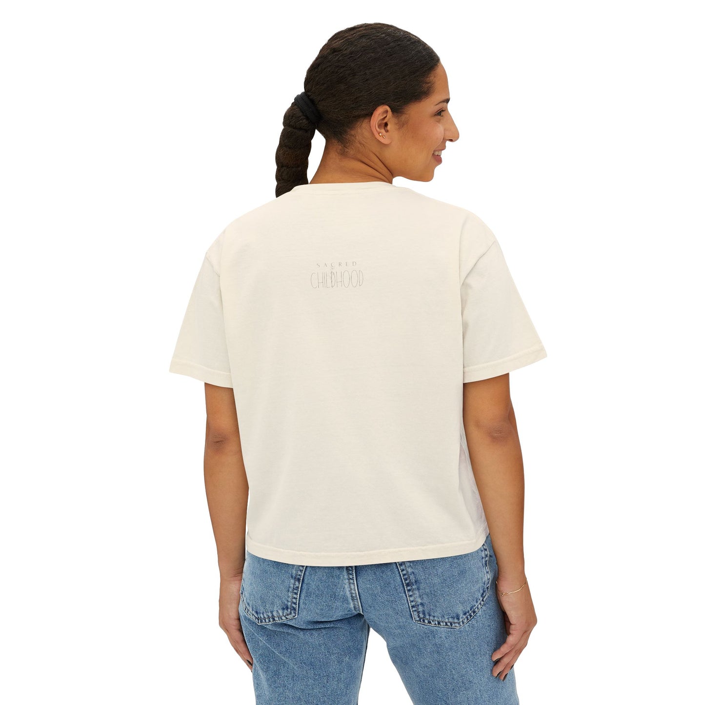 Women's Boxy Tee - GO PLAY OUTSIDE, Casual Summer Tee, Outdoor Adventure Shirt, Gift for Nature Lovers, Soft Cotton Top