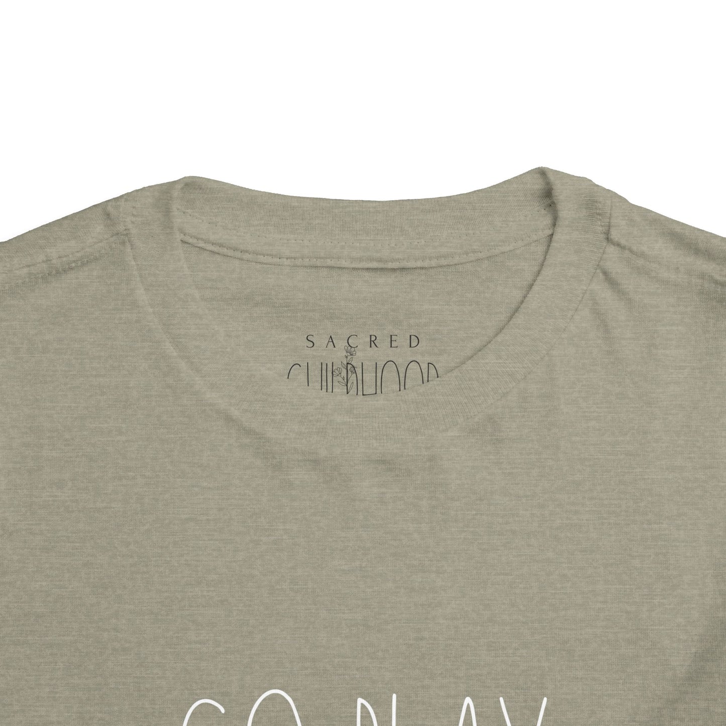 Toddler Short Sleeve Tee - "Sacred Childhood" Inspirational Tee for Little Dreamers, Kids Gift, Birthday, Playtime, Everyday Wear